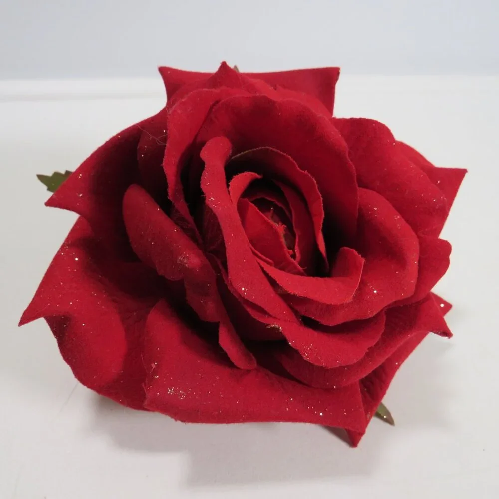 Rose Clip on Flower (for clothing, gift as bow, decor) on Alligator Clip #2